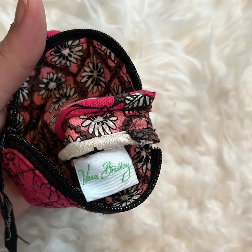 Vera Bradley Mocha Rouge Pattern Change Purse - Picture 6 of 8